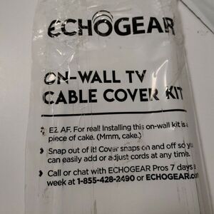 Echo Gear White On Wall TV Cable Cover Kit CF196